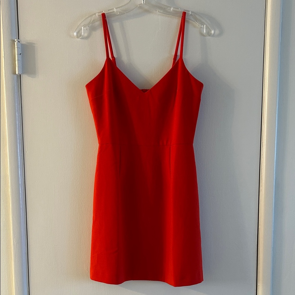 French Connection Whisper Strappy Mini Dress - True Flame